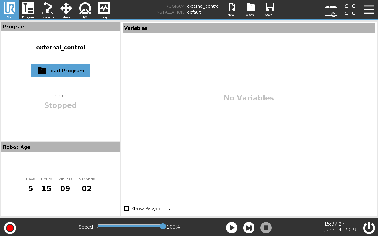 Welcome screen of eSeries